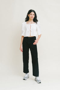 A Bronze Age Harmony Top, Boxy Cropped Blouse, Canada-Tops-abronzeage.com