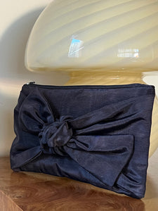 A Bronze Age Bow Clutch, Moiré Zip Top Evening Bag Clutch, Canada-Handbags-abronzeage.com