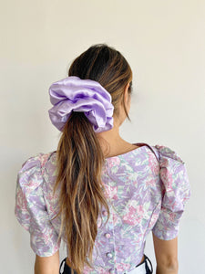 A Bronze Age Silk Hair Scrunchie, Canada-Hair-Lilac-LRG-abronzeage.com