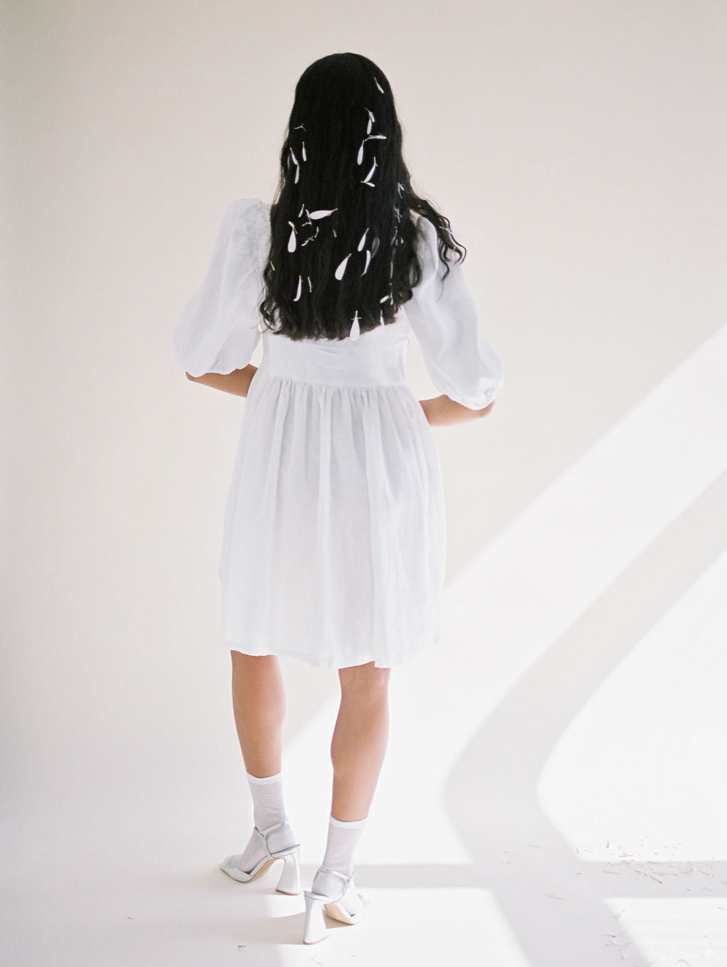 A Bronze Age Bridal Manon Mini Puff Dress, Short Wedding Dress, Canada-Dresses-abronzeage.com