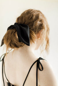 A Bronze Age Petal Hair Bow Scrunchie, Hair Accessory, Canada-Hair-abronzeage.com