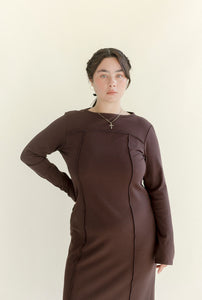A Bronze Age Eliot Rib Dress, Fitted Sweater Dress, Canada-Dresses-abronzeage.com