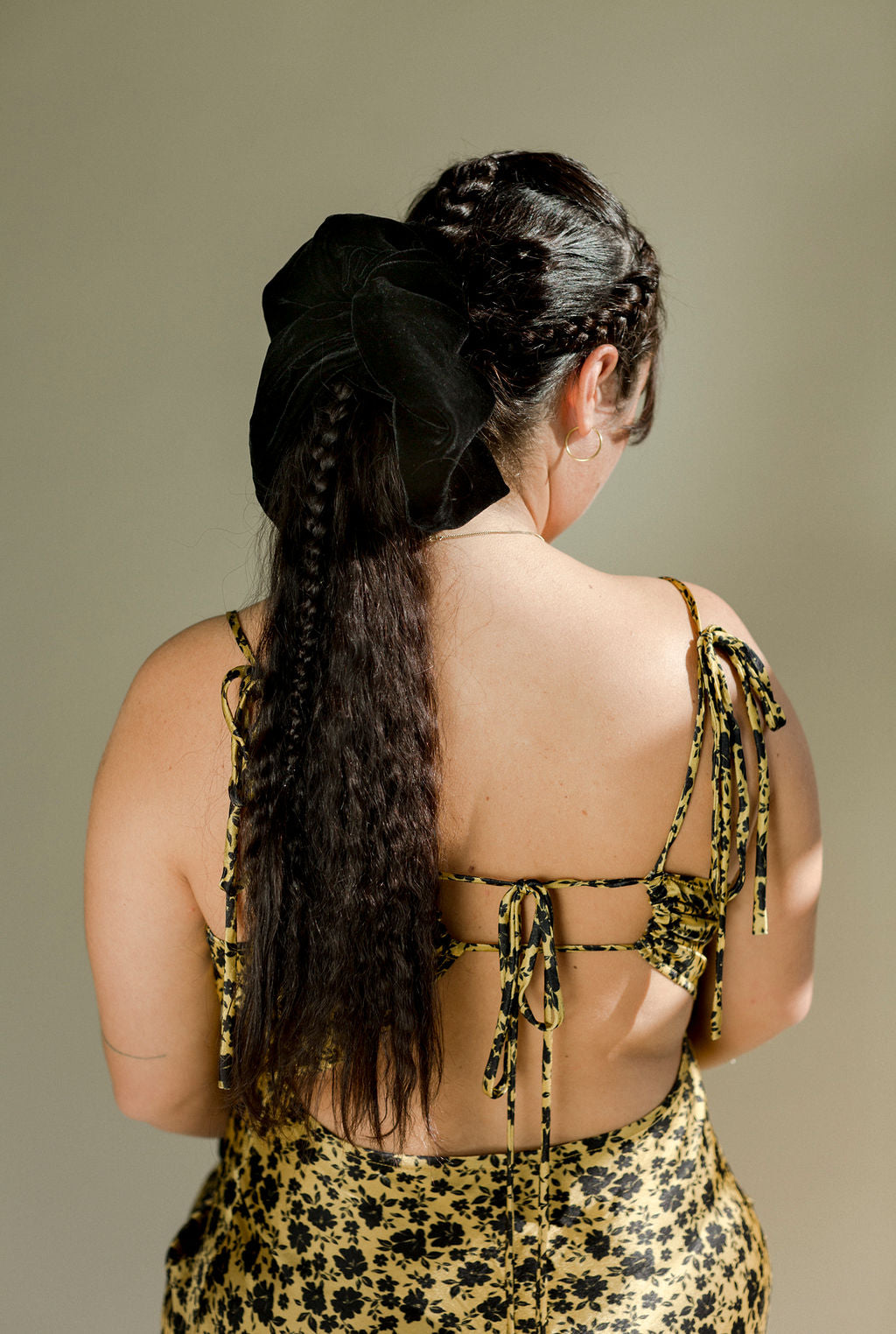 A Bronze Age Oversized Velvet Hair Scrunchie, Canada-Hair-abronzeage.com