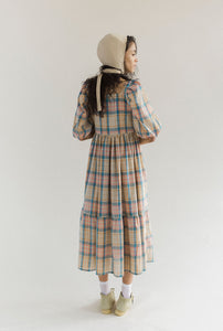 A Bronze Age Amelia Bonnet, 100% Cotton Hood with Chin Tie Bow, Canada-Hat-abronzeage.com